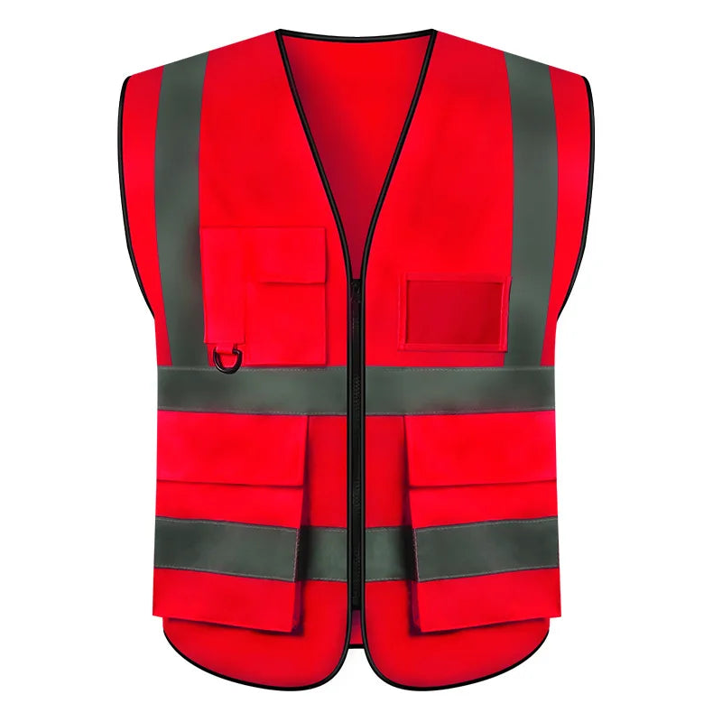 110gsm High Visibility Custom Logo Safety Vest Construction Worker Vest Safety Jacket Roadway Hi-vis Safety Vest