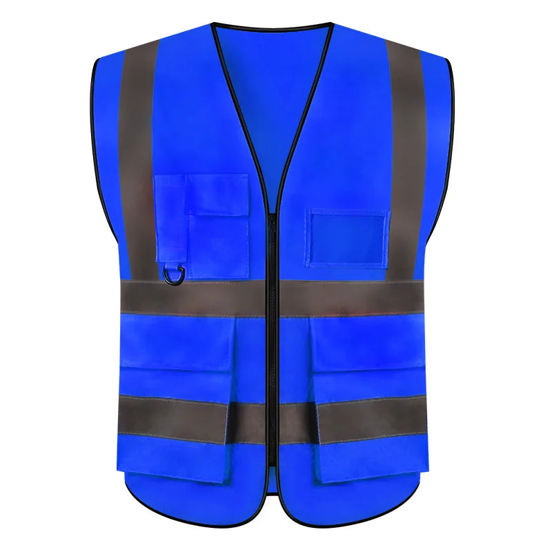 110gsm High Visibility Custom Logo Safety Vest Construction Worker Vest Safety Jacket Roadway Hi-vis Safety Vest